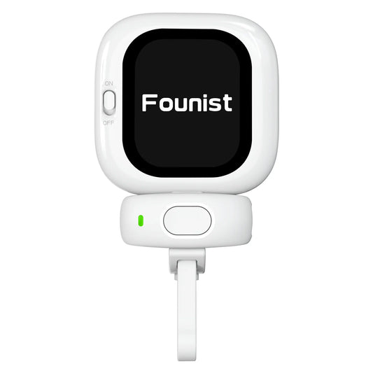 FOUNIST Vlogmate Mini for Iphone 5-17, 1080P/2K Magnetic Plug-And-Play Camera Monitor – Use Back Camera for Selfies, Vlogs, Live Streams
