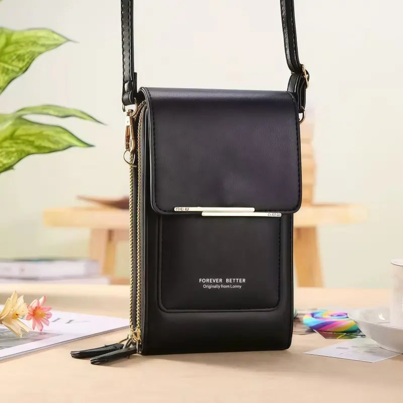 Touchscreen Phone Pouch for Women: Stylishcrossbody Phone Pouch and Key Holdertrendy Minimalist Elegant Women'Stouchscreen Crossbody Phone Wallet - Multi-Card Slots & Coin Pouch
