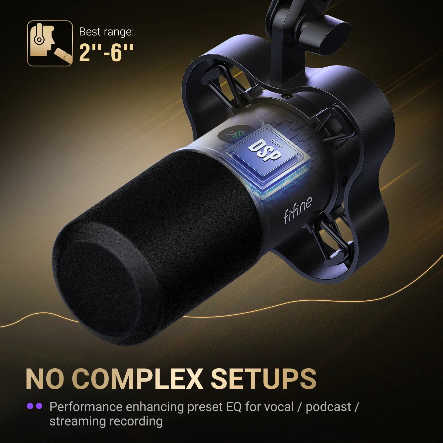 Fifine K688 Neo USB/XLR Podcast Microphone – Dynamic Pro Mic, Mute & Monitor for Streaming, Gaming, Vocal & Music Recording Audio, for PC USB-C Smartphone Mixer, Boom Arm