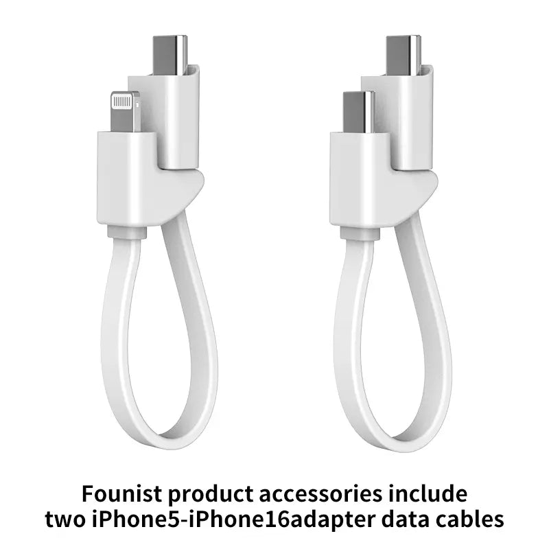 FOUNIST Vlogmate Mini for Iphone 5-17, 1080P/2K Magnetic Plug-And-Play Camera Monitor – Use Back Camera for Selfies, Vlogs, Live Streams