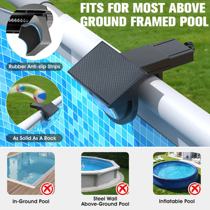 Solar Pool Lights,2026 Upgraded Solar Powered above Ground Pool Lights,Frame Pool Light Waterproof,Outdoor Swimming Pool Solar Light,Color Changing Pool Lighting for above Ground Pool Accessories-1Pc