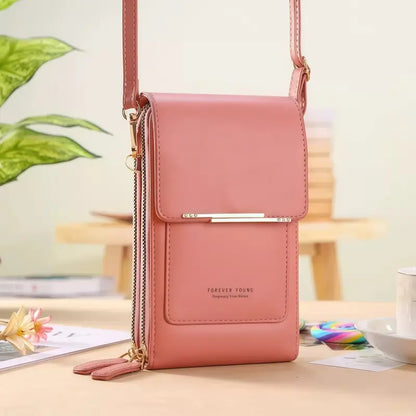 Touchscreen Phone Pouch for Women: Stylishcrossbody Phone Pouch and Key Holdertrendy Minimalist Elegant Women'Stouchscreen Crossbody Phone Wallet - Multi-Card Slots & Coin Pouch