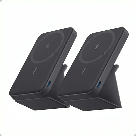 【Magnetic Power Bank】Anker 5,000Mah Magnetic Power Bank, Wireless Portable Charger with Foldable Stand & Side USB-C Port, Battery Pack for Iphone 17/16/15/14/13#Dealsforyoudays