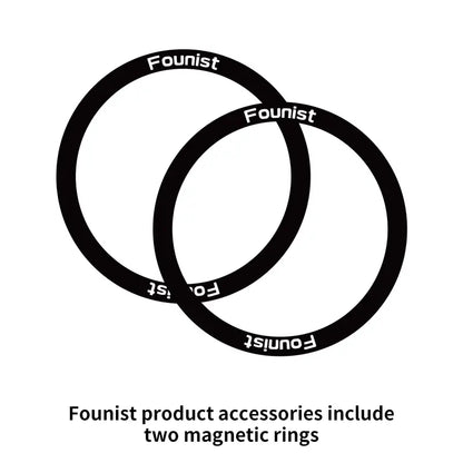 FOUNIST Vlogmate Mini for Iphone 5-17, 1080P/2K Magnetic Plug-And-Play Camera Monitor – Use Back Camera for Selfies, Vlogs, Live Streams