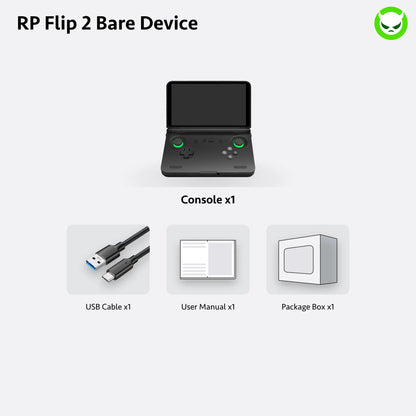 Retroid Pocket Flip 2【Ready to Use】Handheld Console Sd865【Buy 1 Get 1 Multi-Port Adapter+1 8K Projection Cable+1 Type-C Cable+1 Set of Customized Skin】Android 13 Adreno 650 8GB Lpddr4X 5.5-Inch AMOLED 1080P Active-Cooling 5000Mah Wifi Gift Package