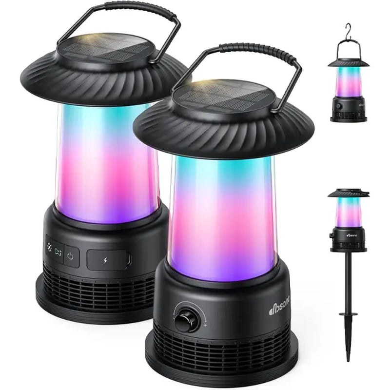Outdoor Speakers House Warming Gifts New Home: 30W Dual Bluetooth Speakers with 360° LED Lights&Solar Charging|Multi-Sync up to 100 Speakers|Ipx7 Waterproof|20H Playtime|Lanterns for Patio/Pool/Party Audio Sound System Subwoofer Speaker Bluetooth Speaker