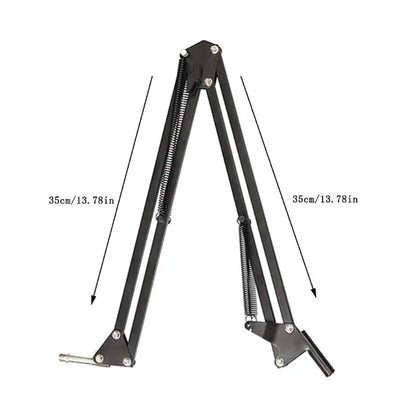 Microphone Stand Desk Adjustable Compact Microphone Suspension Boom Scissor Arm