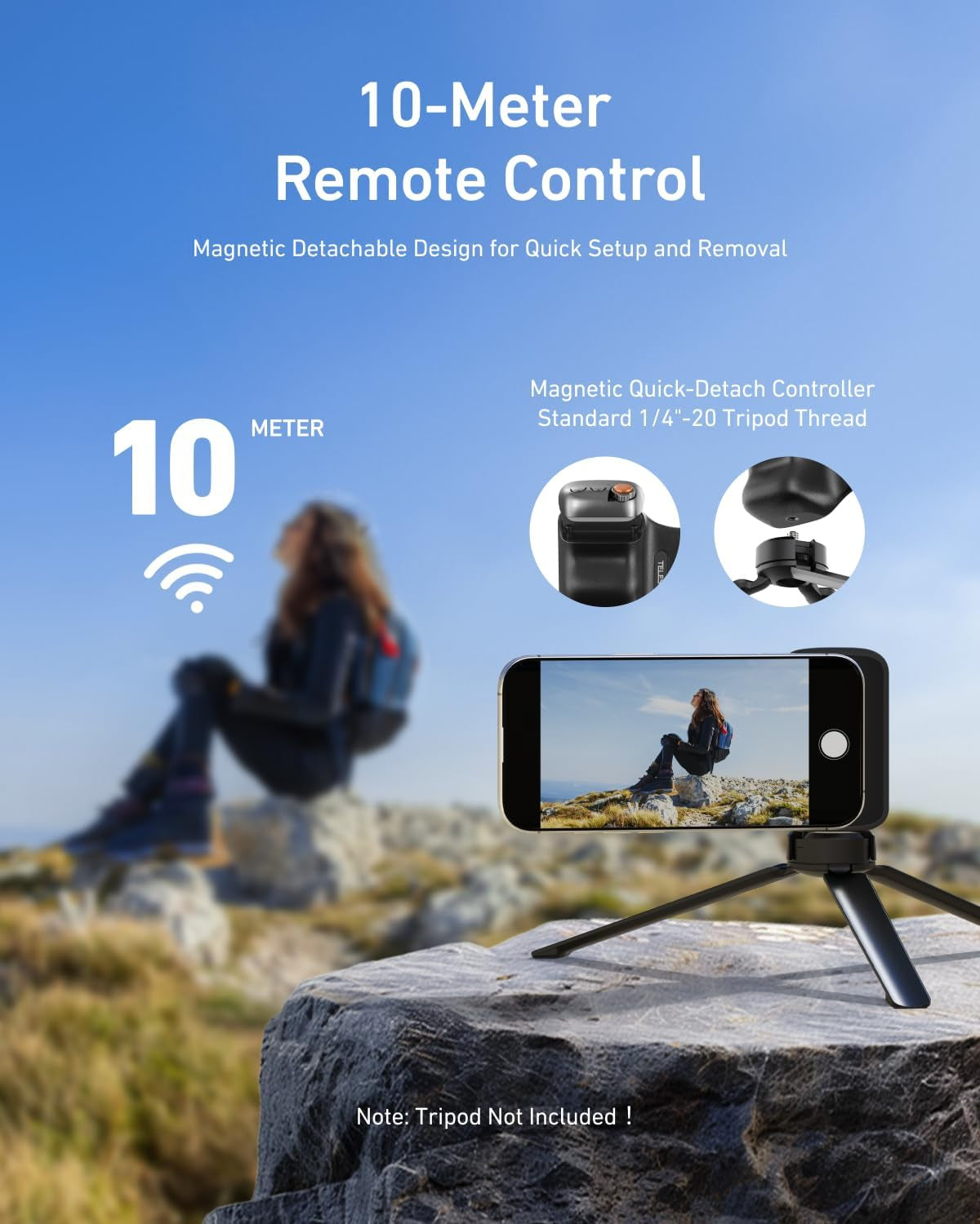 Fun Shot Magnetic Phone Camera Grip+ C03 Magnetic Selfie Light Creator Kit Compatible with Iphone Magsafe & Android, Bundle Kit for Selfies/Photography/Tiktok/Zoom Calls/Video (Black)