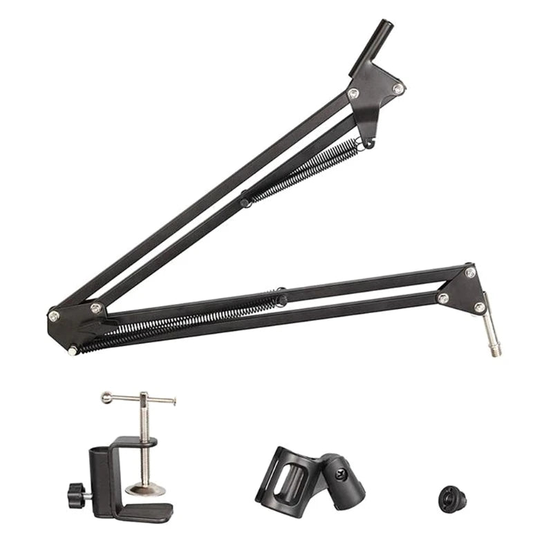 Microphone Stand Desk Adjustable Compact Microphone Suspension Boom Scissor Arm