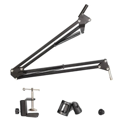 Microphone Stand Desk Adjustable Compact Microphone Suspension Boom Scissor Arm