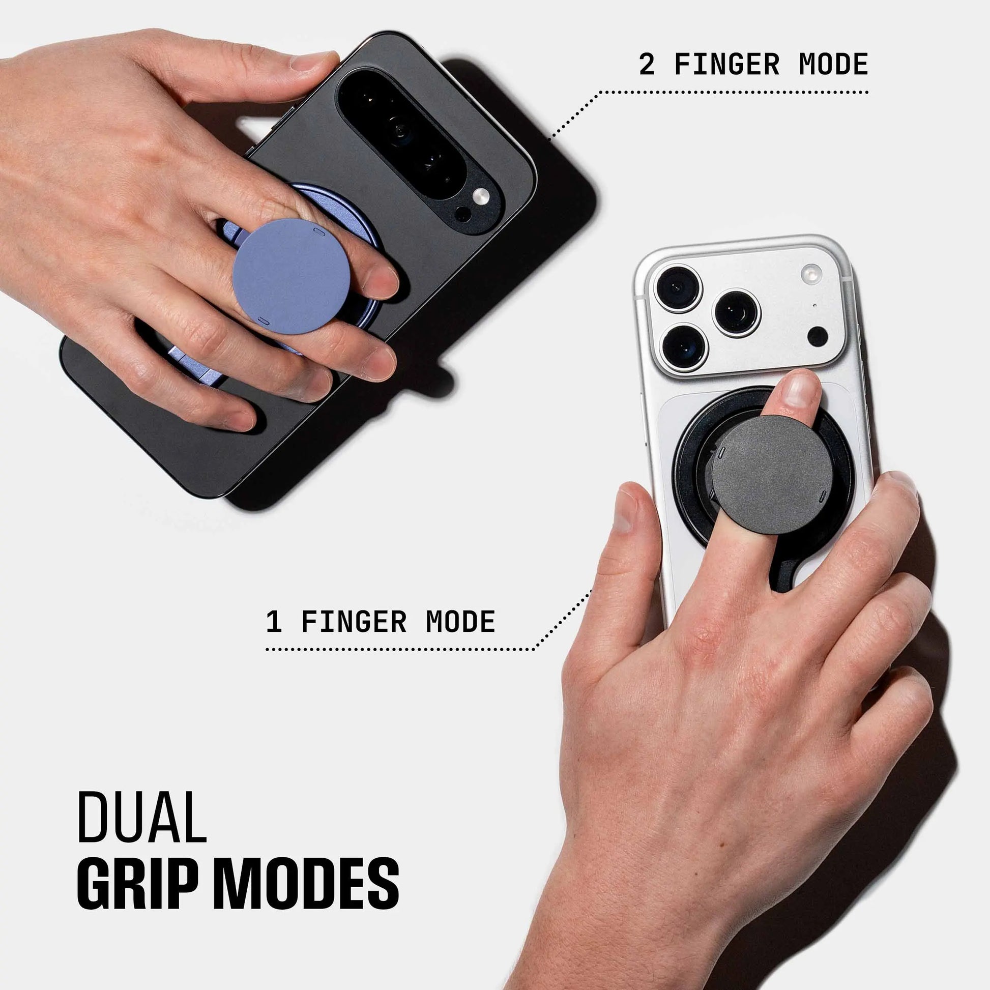 Ohsnap Grip Stand - Portrait Phone Stand & Magnetic Grip for Iphone & Android